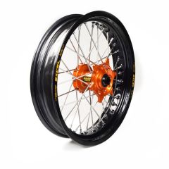 Rueda completa Haan Wheels aro negro 16,5-3,50 buje naranja 1 35255/3/10 KTM 125 EXC 1997...