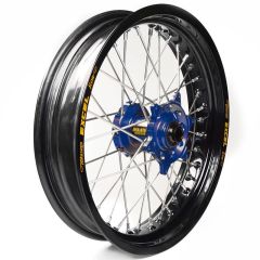 Rueda completa Haan Wheels aro negro 16,5-3,50 buje azul 1 85055/3/5 BMW 450 G450 X 2009...