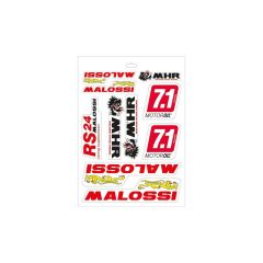 Hoja de adhesivos Malossi variados - 24,7x35 cm 33 9779